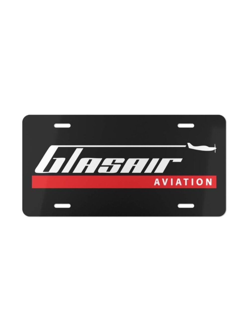 Glasair Aviation Logo Vanity License Plate USA Pilot Gear 100% Aluminum Gift Tag